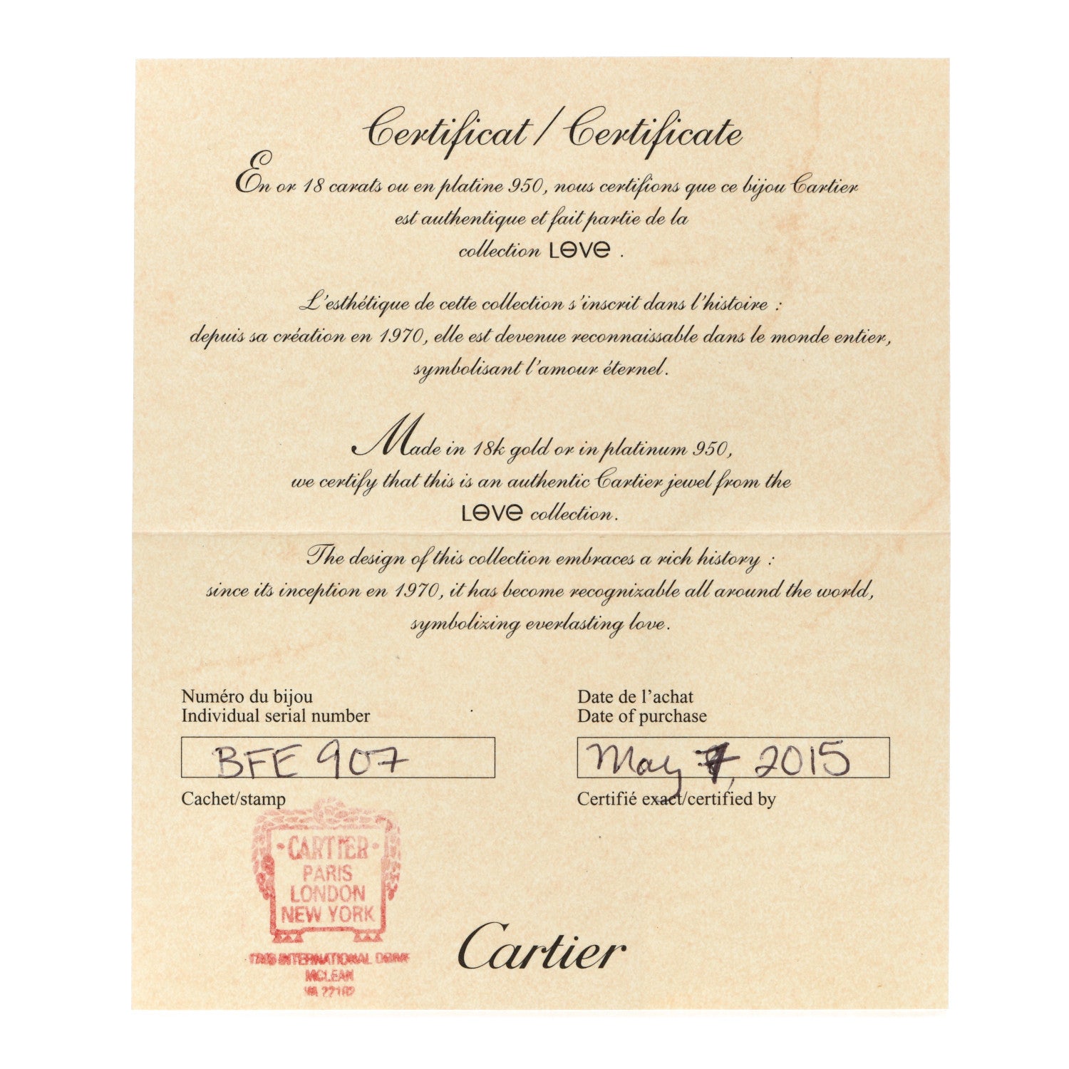 Cartier 18K White Gold 5.5mm LOVE Ring 49 5 4 of 5