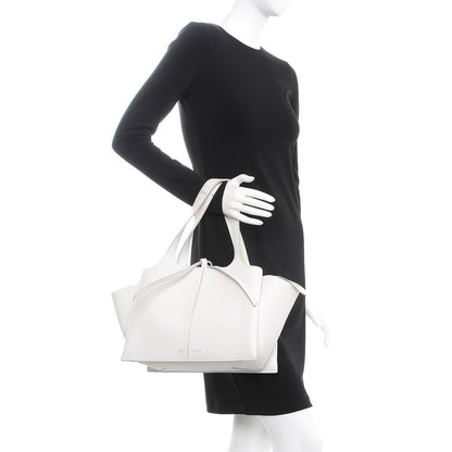 Celine Baby Grained Calfskin Small Tri-Fold Bag White 2 of 11