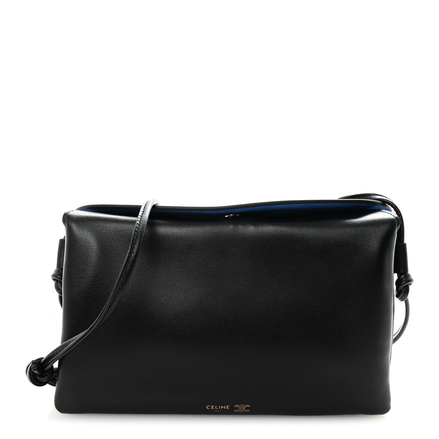Celine Smooth Lambskin Trio Flap Black 1 of 10