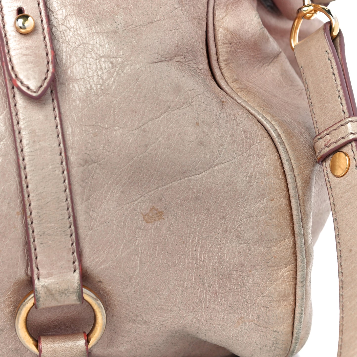 Vitello Lux Large Bow Bag Mughetto