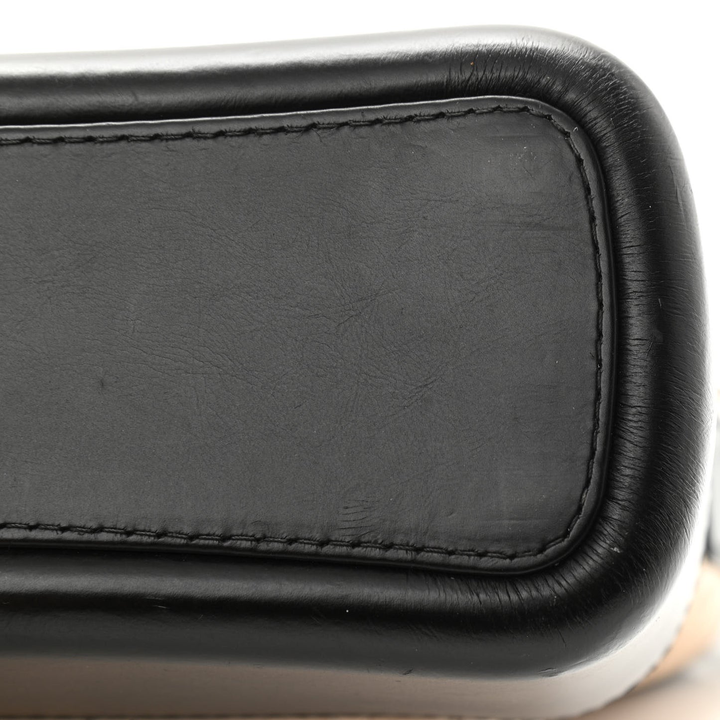 Aged Calfskin Quilted Medium Gabrielle Hobo Beige Black