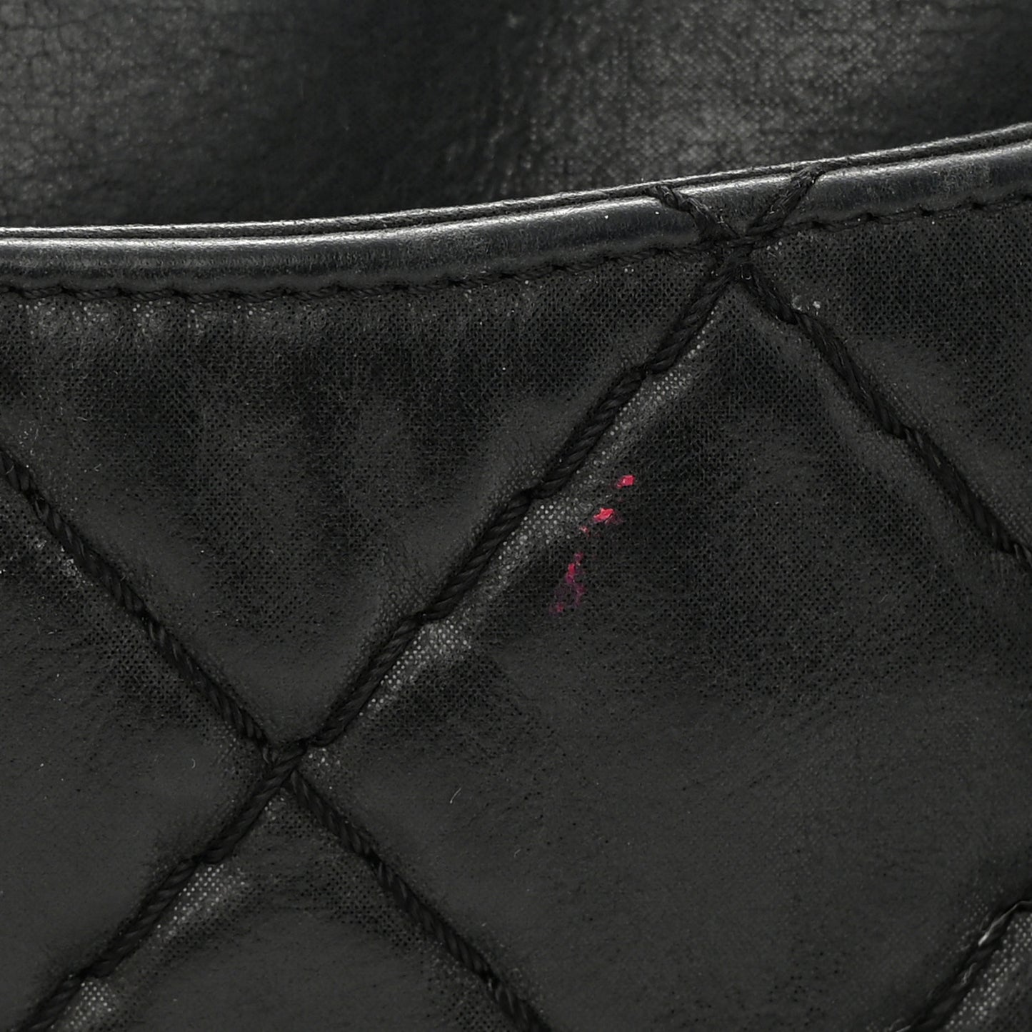 Iridescent Calfskin Quilted Relax CC Camera Case Black