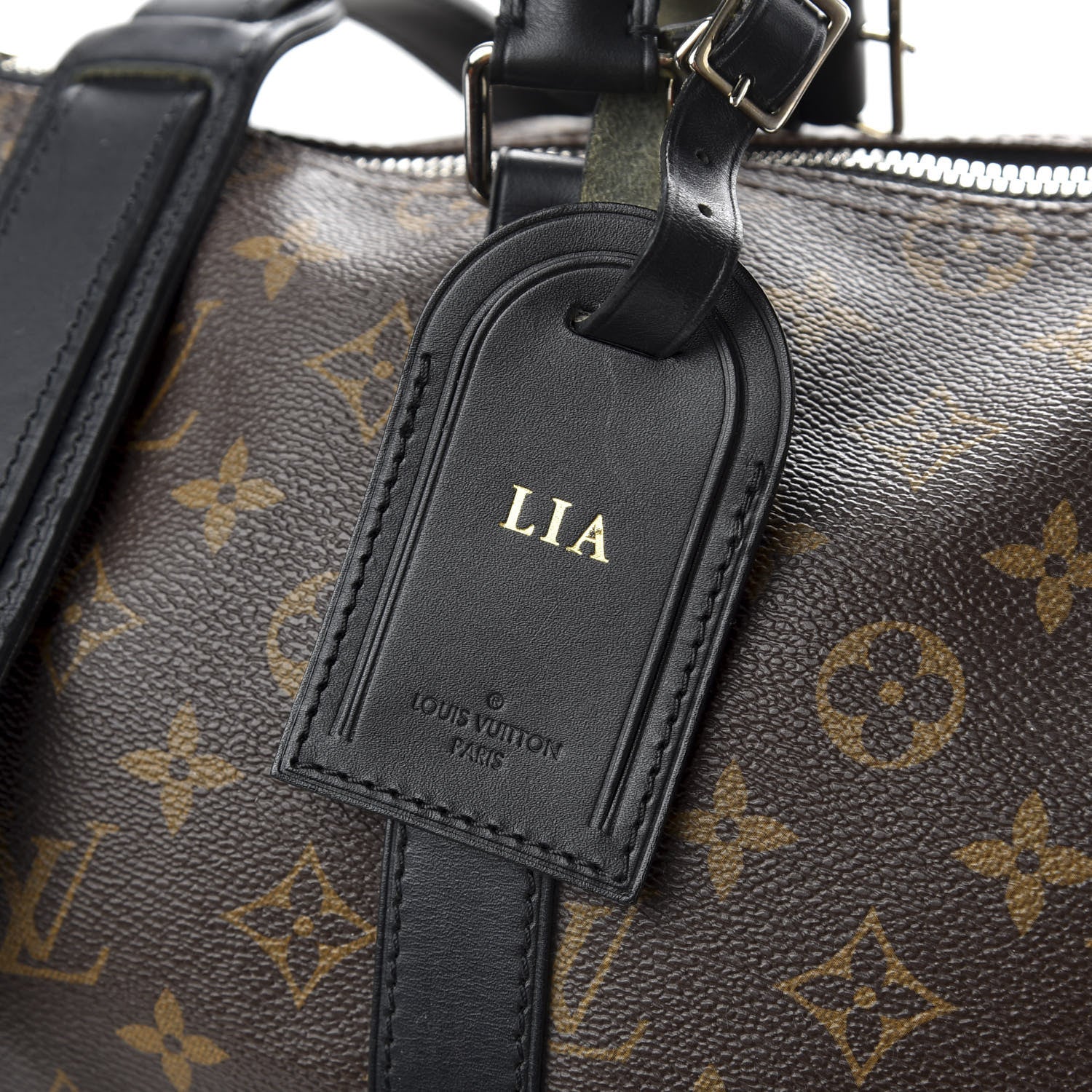 Louis Vuitton Monogram Macassar Keepall Bandouliere 45 8 of 11