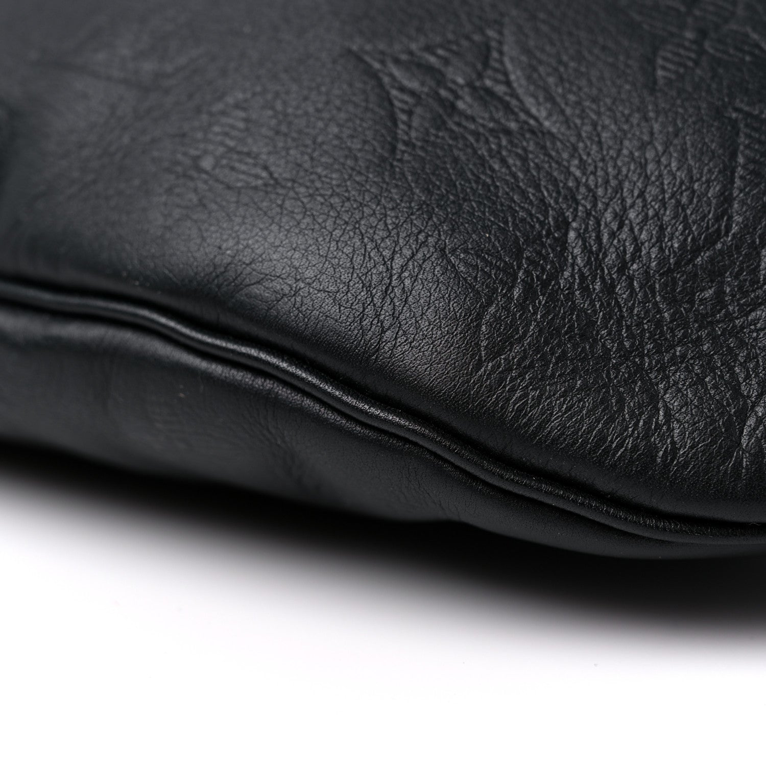 Louis Vuitton Calfskin Monogram Shadow Discovery Bumbag Black 9 of 9