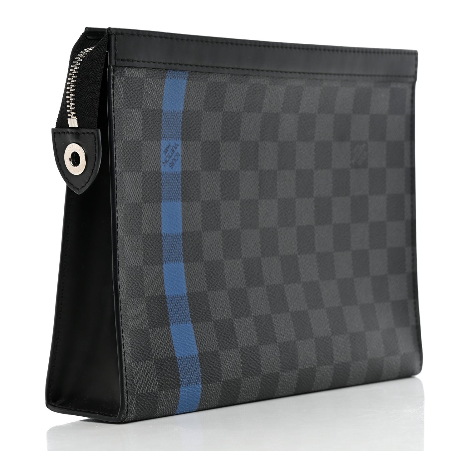 Damier Graphite Stripe Pochette Voyage MM Blue