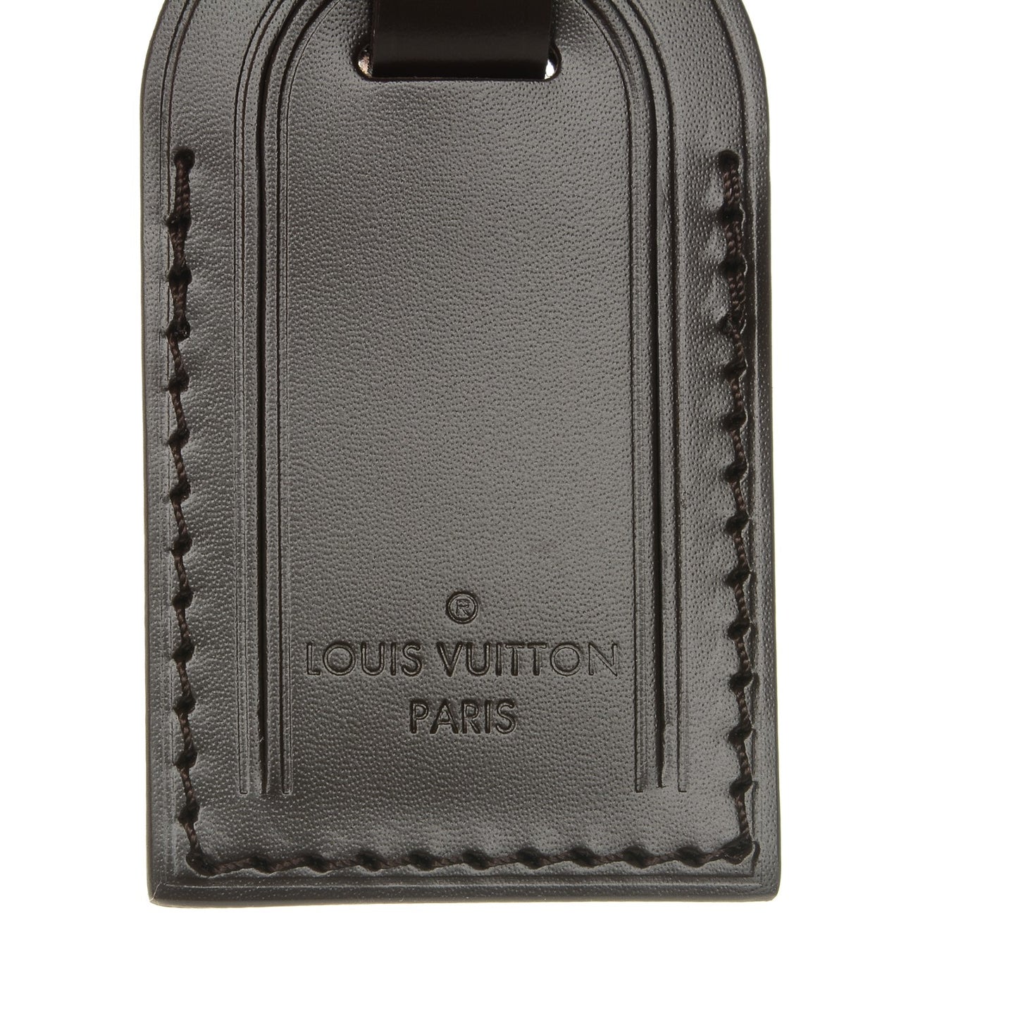 Calfskin Luggage Tag Ebene