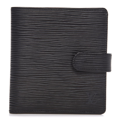 Louis Vuitton Epi Porte-Billets Compact Wallet Black 1 of 8