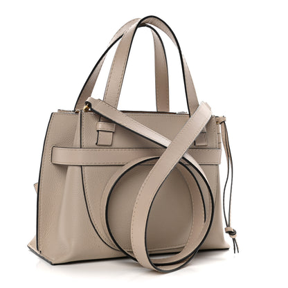 Loewe Calfskin Mini Gate Tote Light Oat 6 of 19