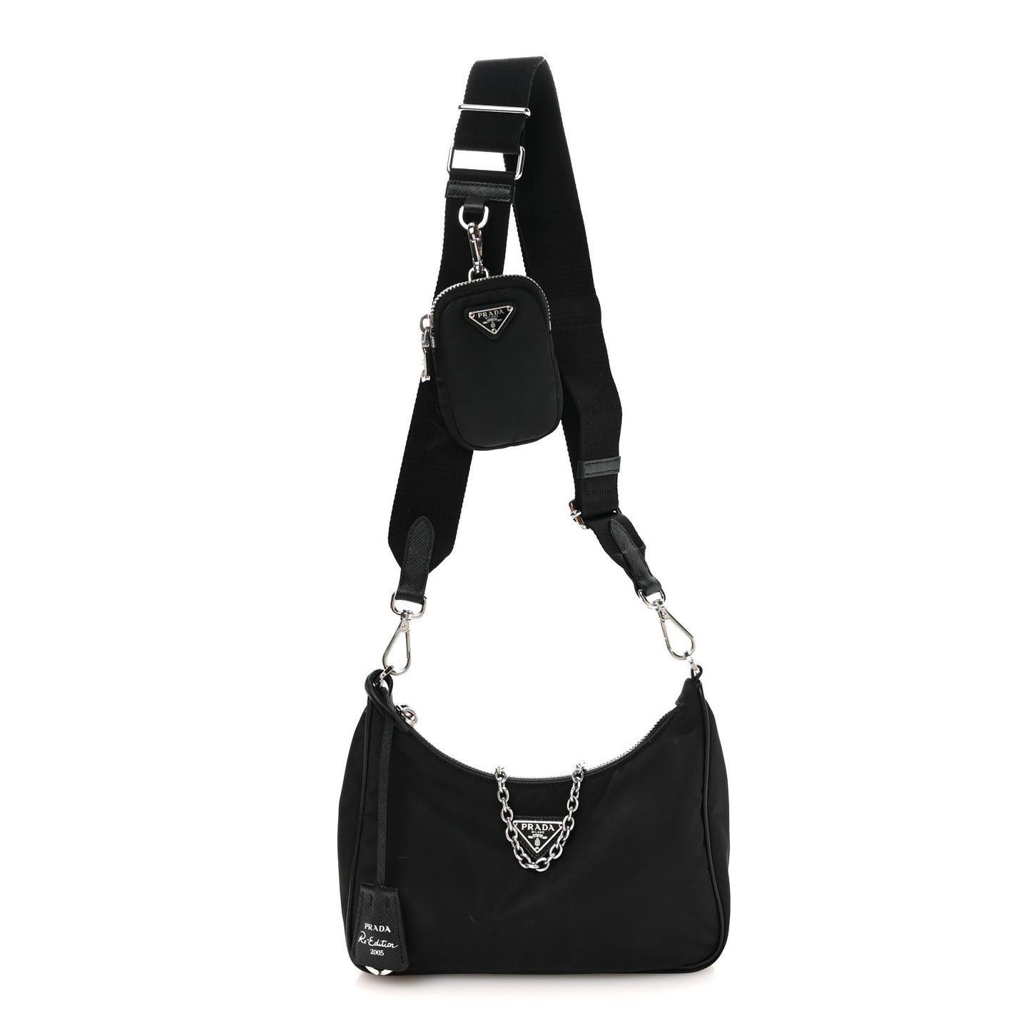 Nylon Re-Edition 2005 Shoulder Bag Black