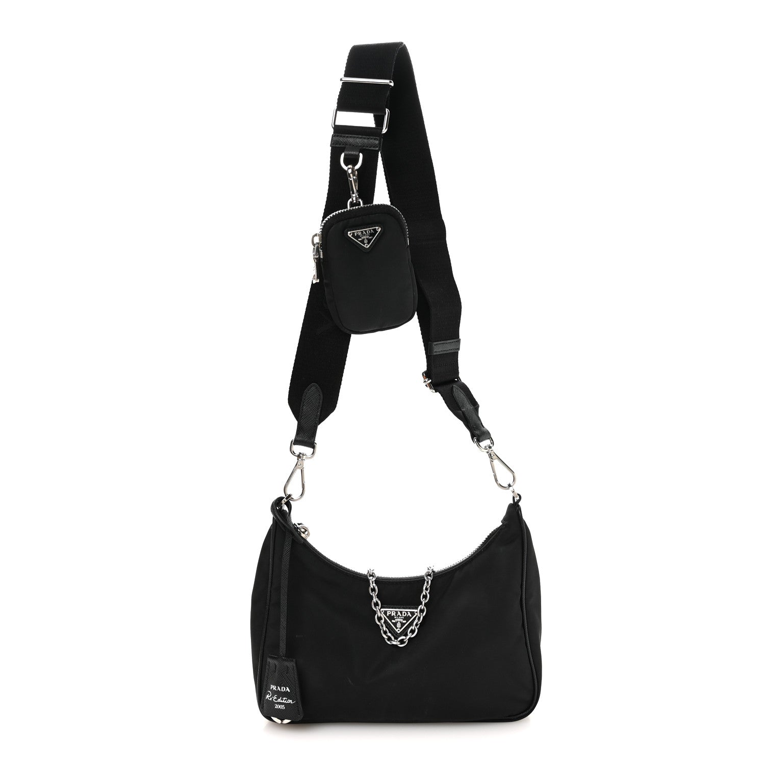 Prada Nylon Re-Edition 2005 Shoulder Bag Black 1 of 11