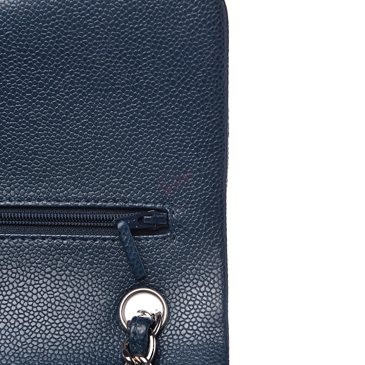 Chanel Caviar Quilted Jumbo Double Flap Dark Blue 11 of 16