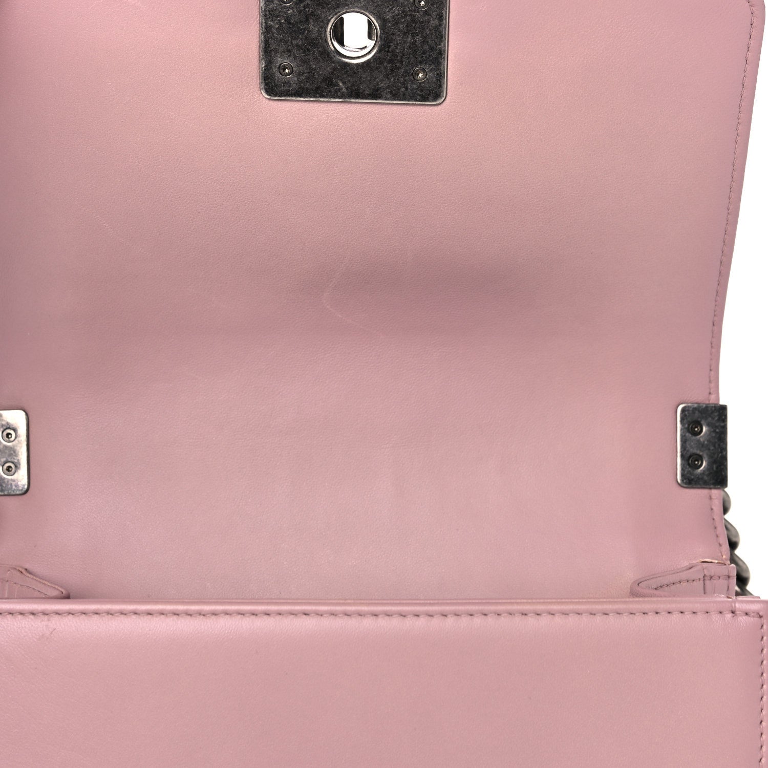 Chanel Fur Calfskin Small Boy Flap Pink 11 of 16