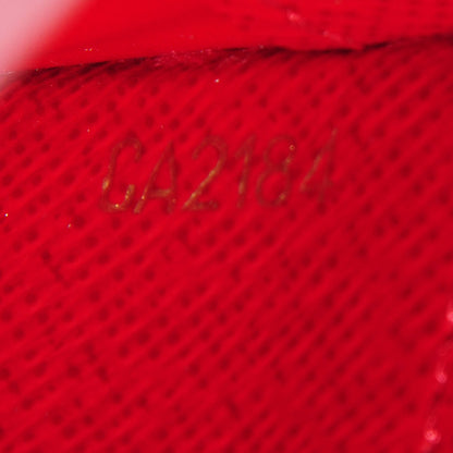 Louis Vuitton Damier Ebene Insolite Wallet Red 8 of 8
