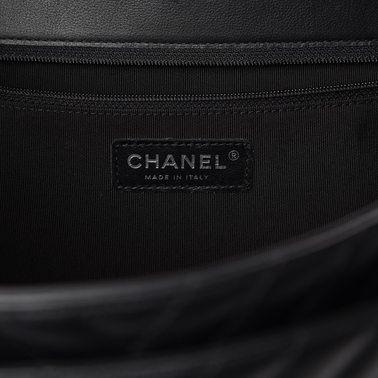 Chanel Calfskin Chevron Quilted Flap Tote So Black 8 of 11