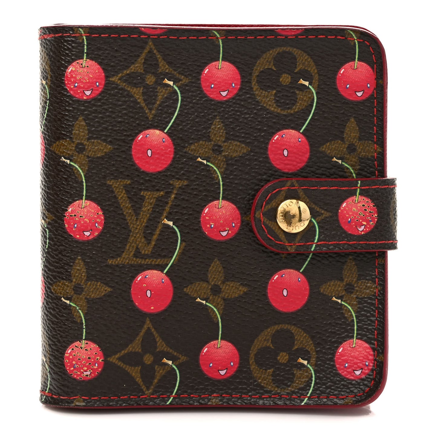 Monogram Cerises Compact Zippe Wallet