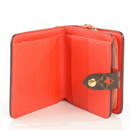 Louis Vuitton Monogram Perforated Compact Zipped Wallet Orange 5 of 7