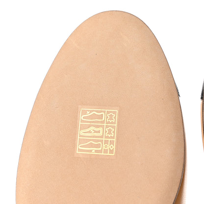 Chanel Lambskin Cap Toe CC Ballerina Flats 36.5 Beige Black 10 of 13