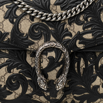 Gucci GG Supreme Monogram Arabesque Medium Dionysus Shoulder Bag Black 8 of 10