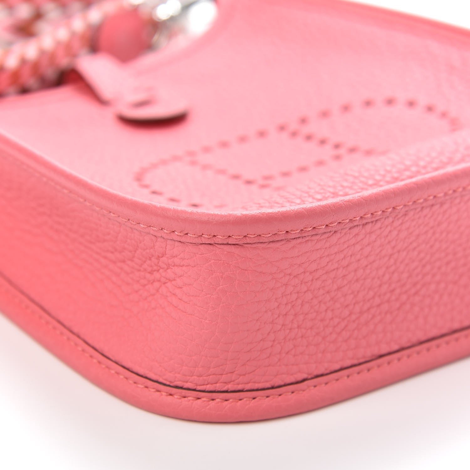 Hermes Taurillon Clemence Allegro Evelyne TPM Rose Azalee Rose Confetti 8 of 10