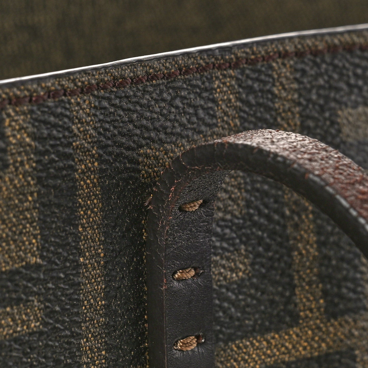 Zucca Spalmati Small Roll Tote Tobacco Moro