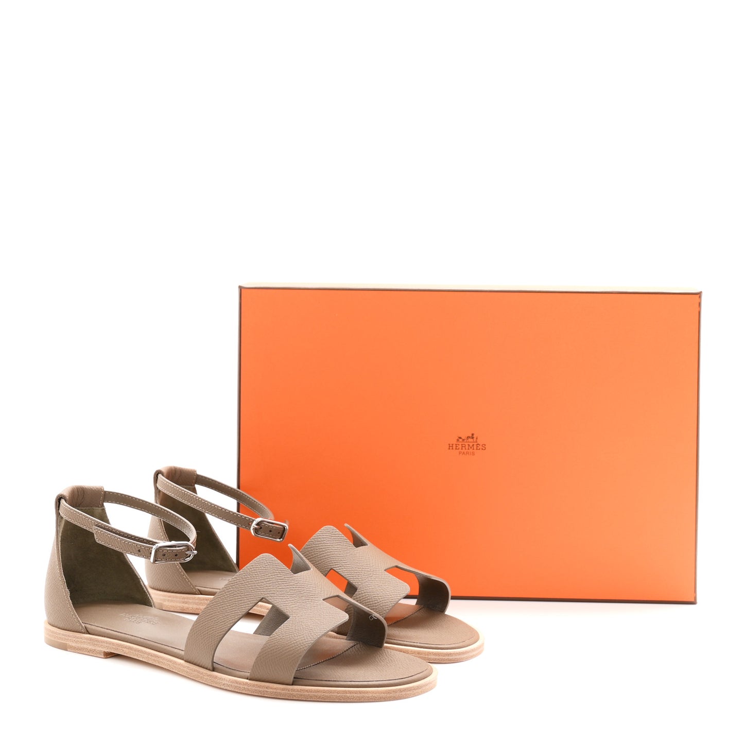 Epsom Santorini Sandals 38 Etoupe