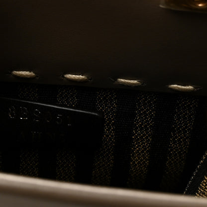 Fendi Vitello King Plexiglass Elaphe Python Print Logo Mini Fendi Sunshine Shopper Tote Tartufo Daisy Roccia 7 of 10