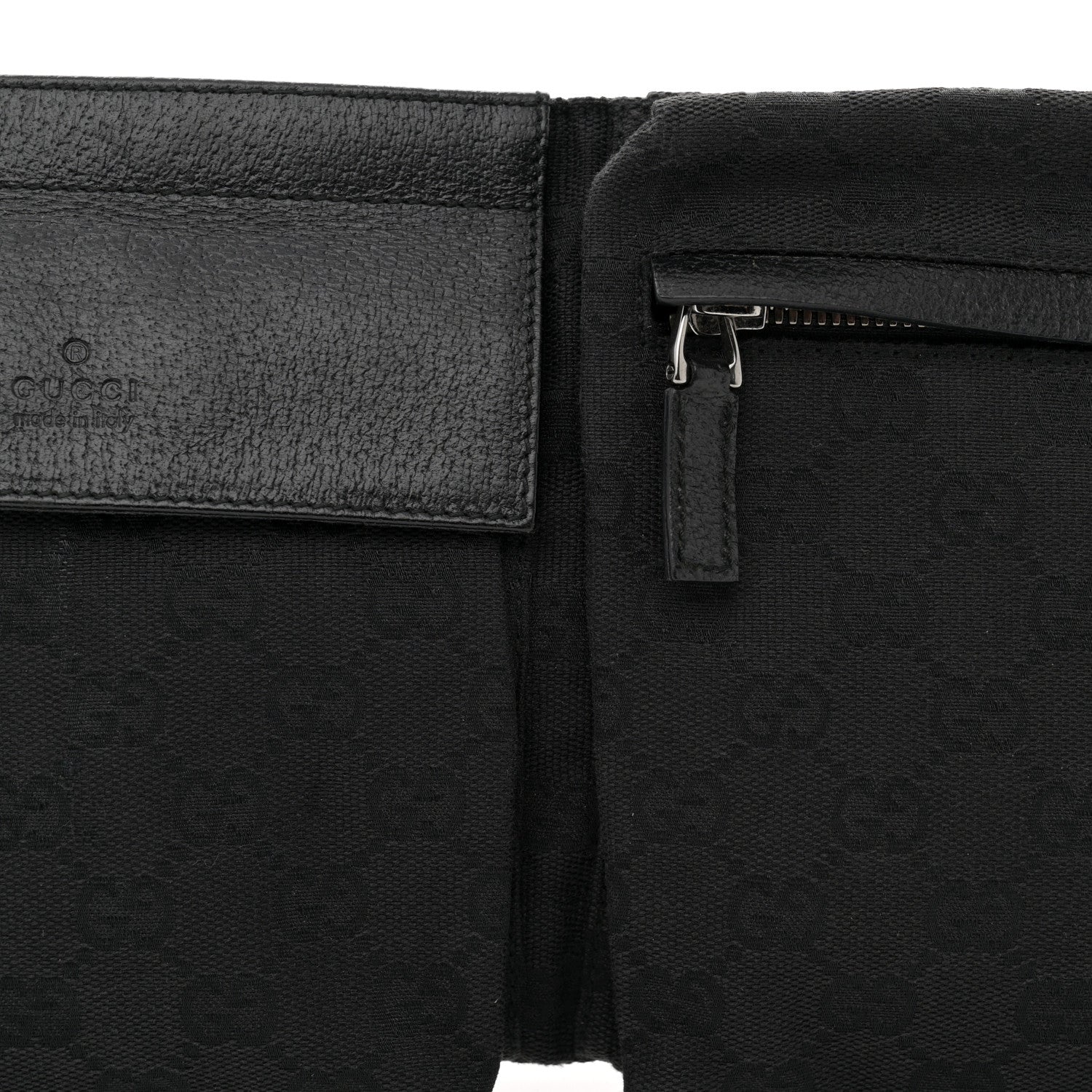 Gucci GG Monogram Double Pocket Belt Bag Black 8 of 11