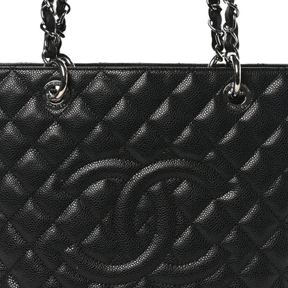 Chanel Caviar Quilted Grand Shopping Tote GST Black 9 of 11