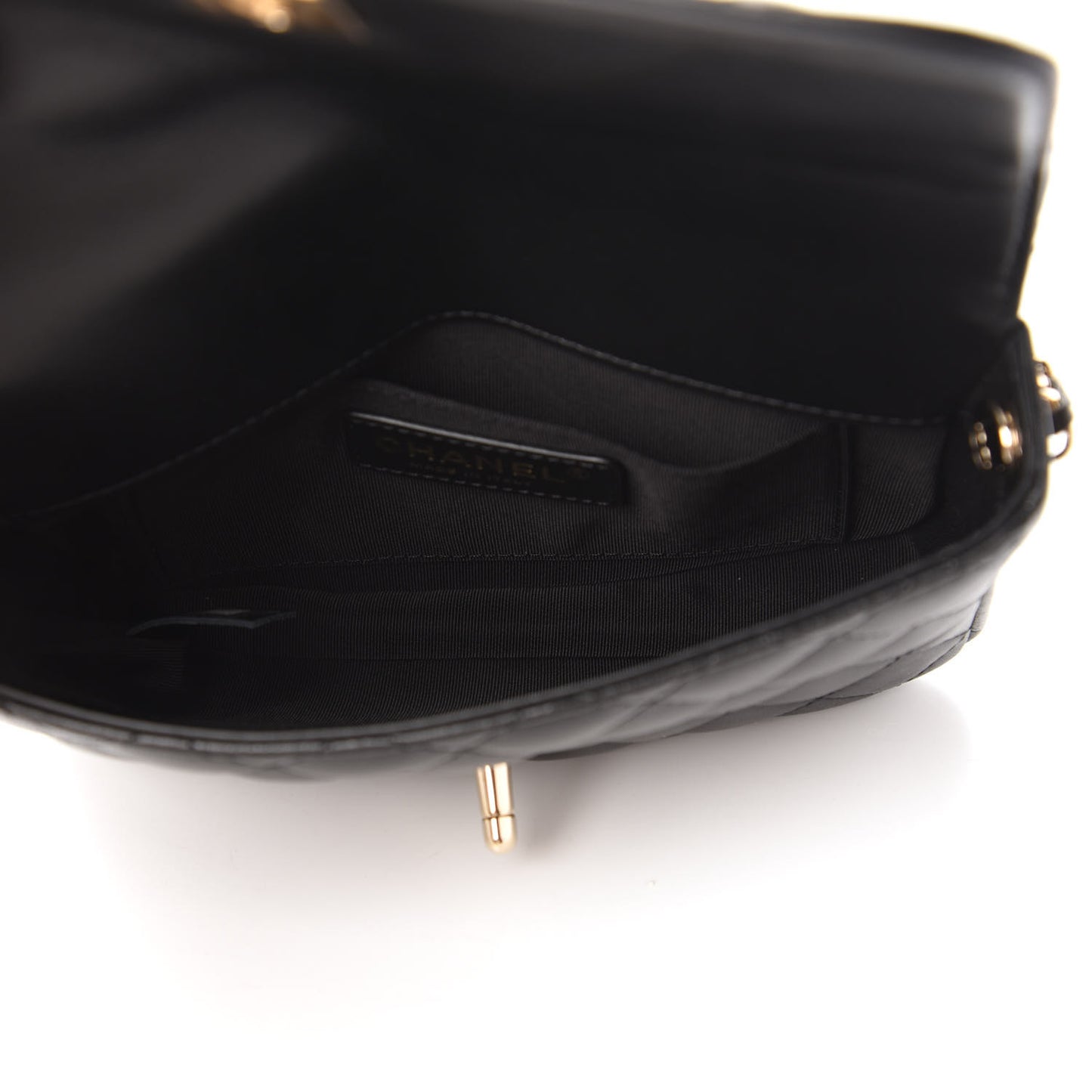 Lambskin Quilted Side Packs Black