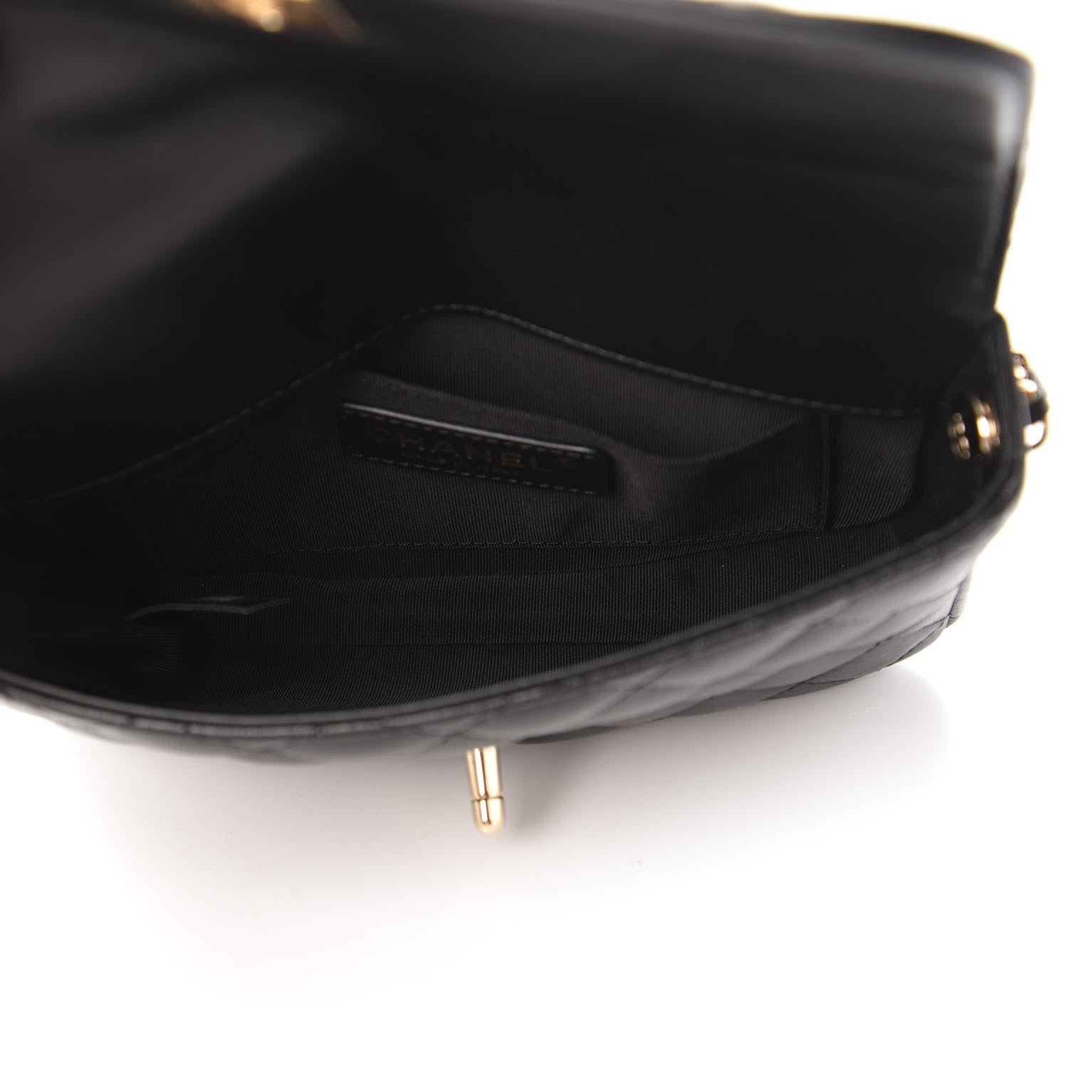 Chanel Lambskin Quilted Side Packs Black 5 of 12