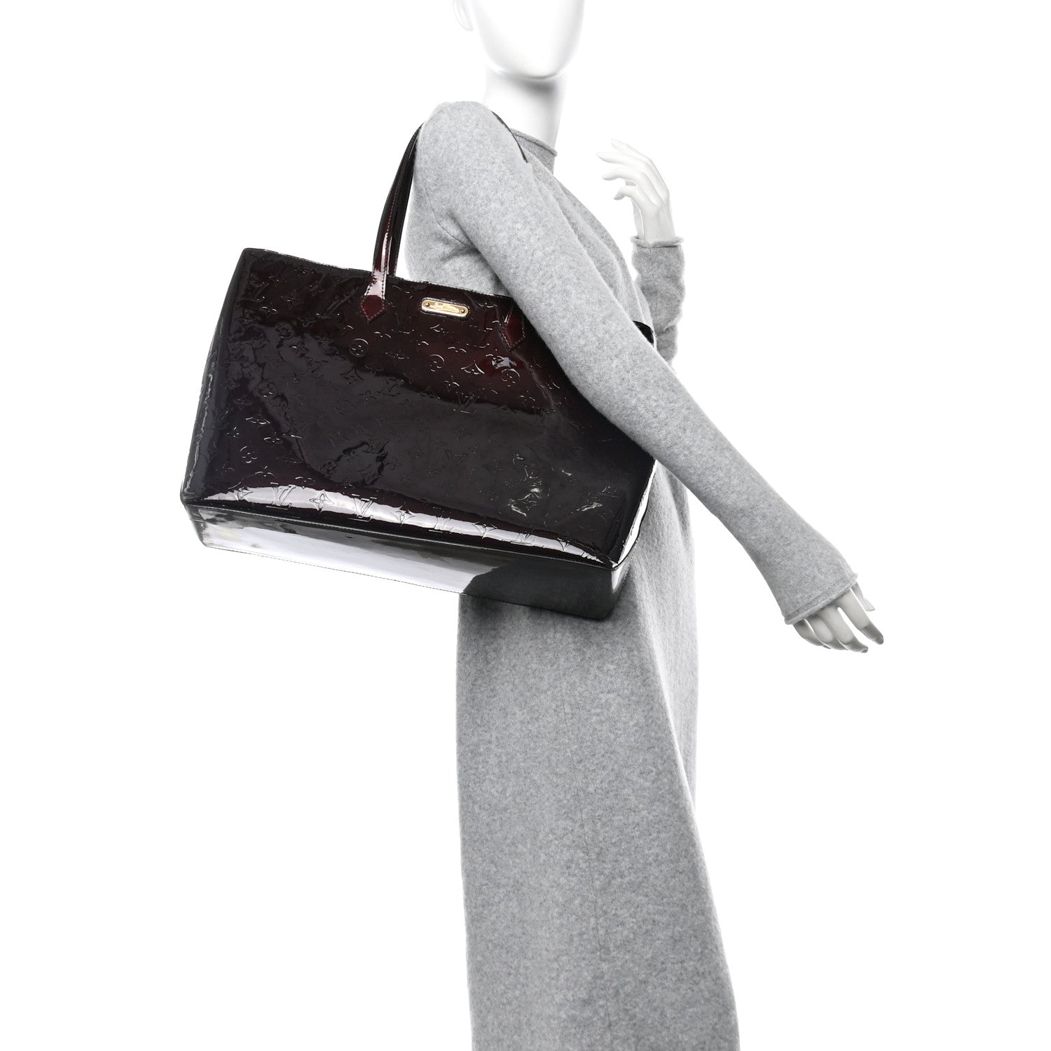 Louis Vuitton Vernis Wilshire GM Amarante 3 of 11