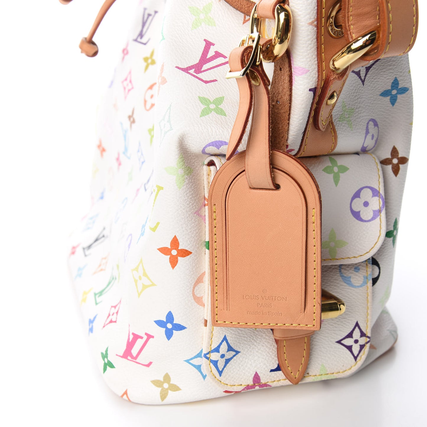 Monogram Multicolor Petit Noe White