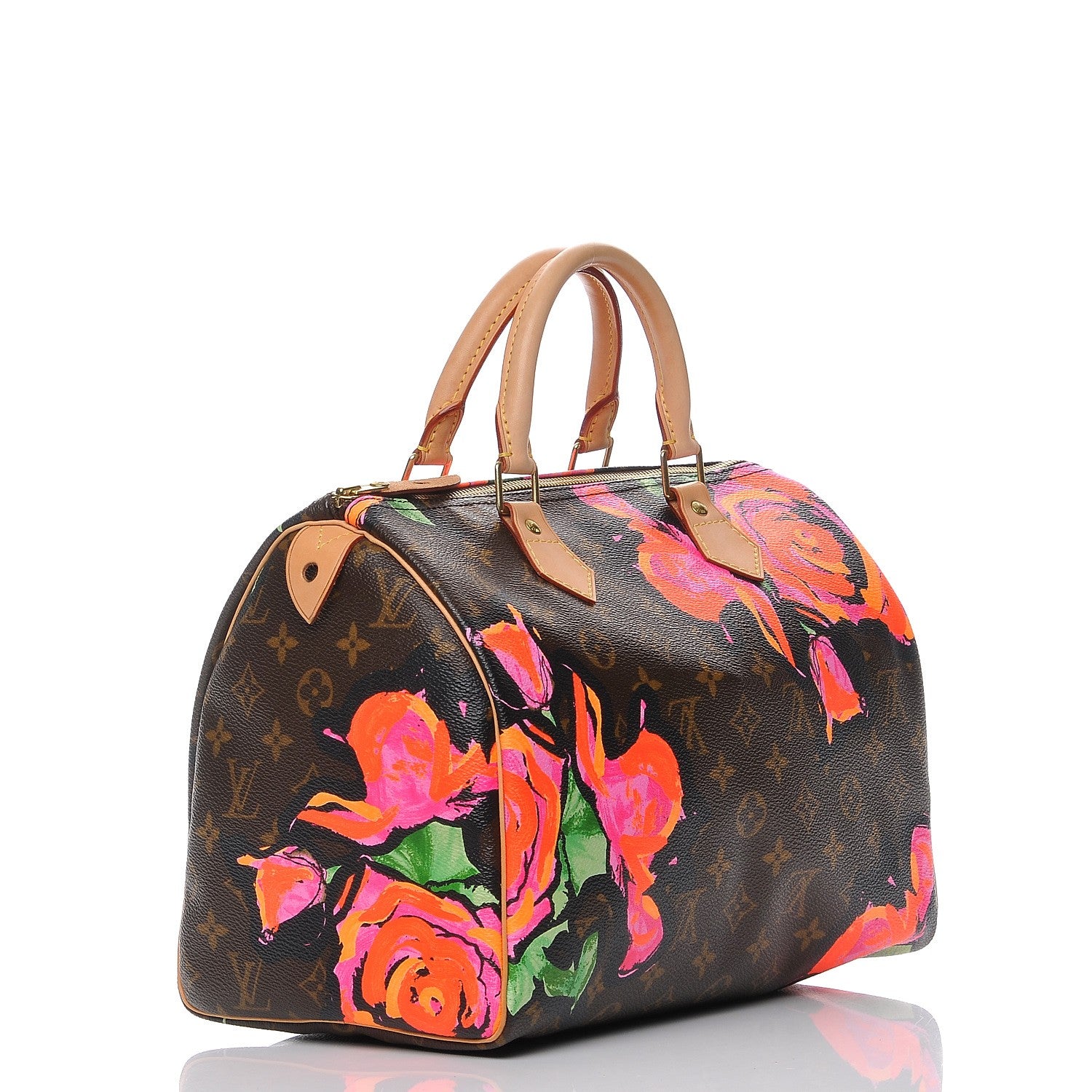 Louis Vuitton Monogram Roses Speedy 30 4 of 8