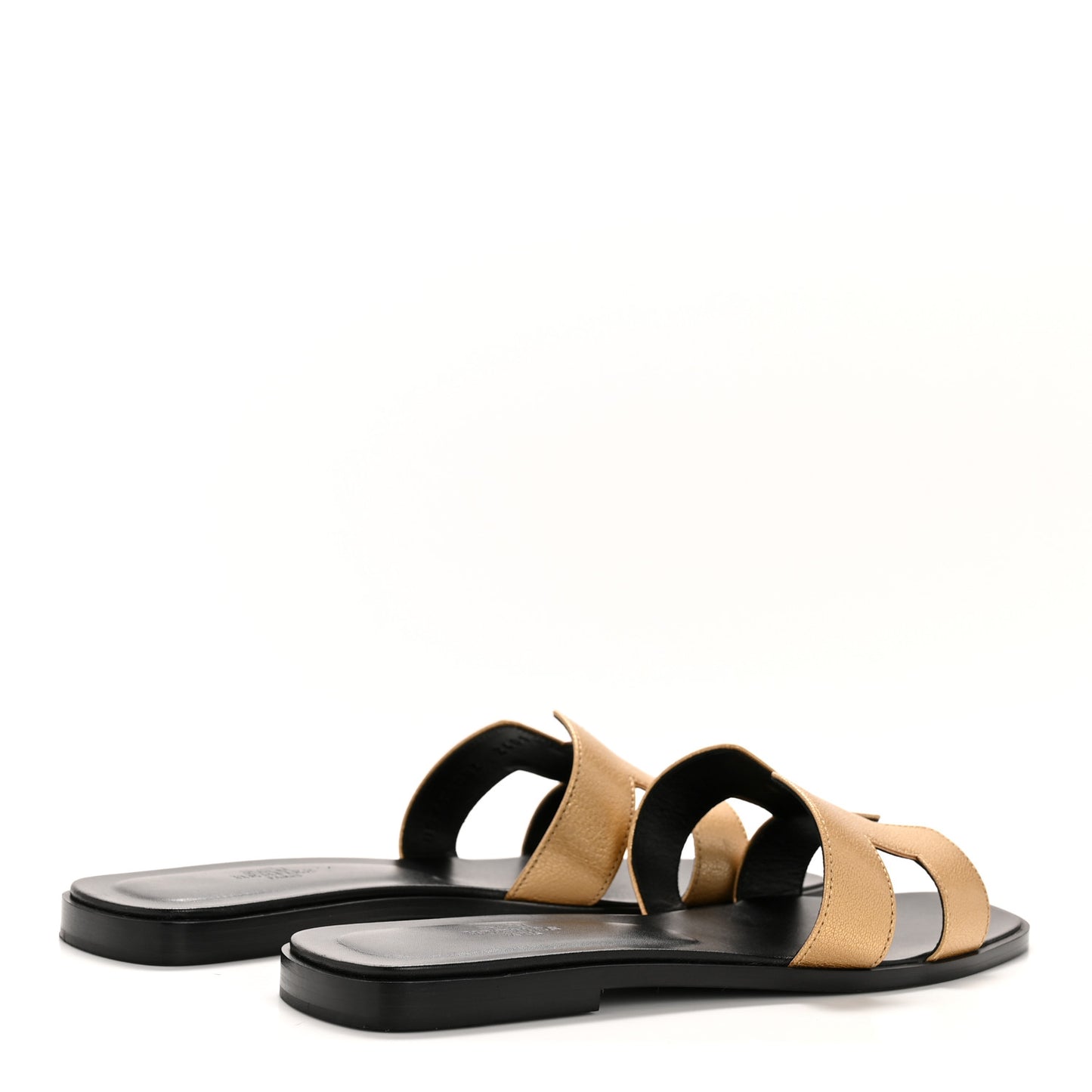 Metallic Chevre Oran Sandals 40 Dore