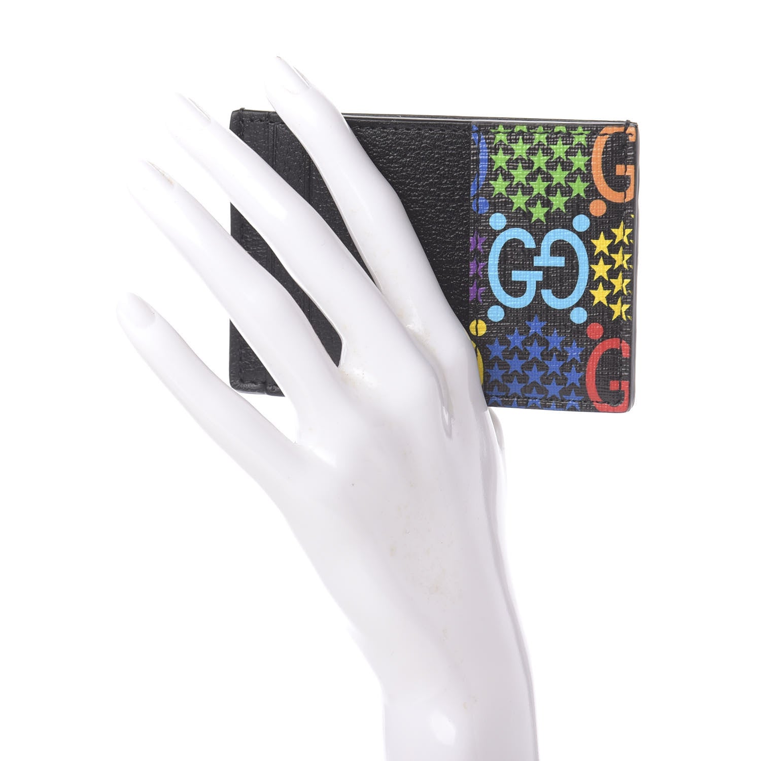 Gucci GG Supreme Monogram Psychedelic Card Holder Black 2 of 7
