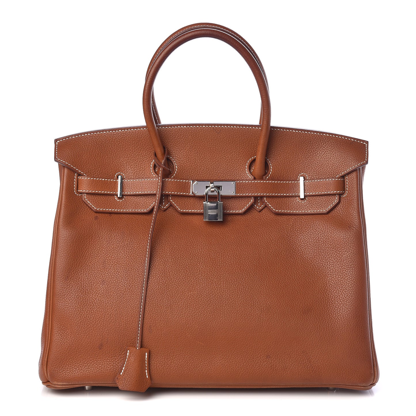 Natural Barenia Faubourg Birkin 35 Fauve