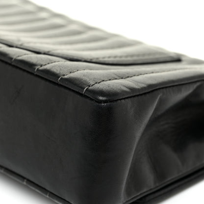 Chanel Lambskin Vertical Quilted Medium Single Flap Black 15 of 23