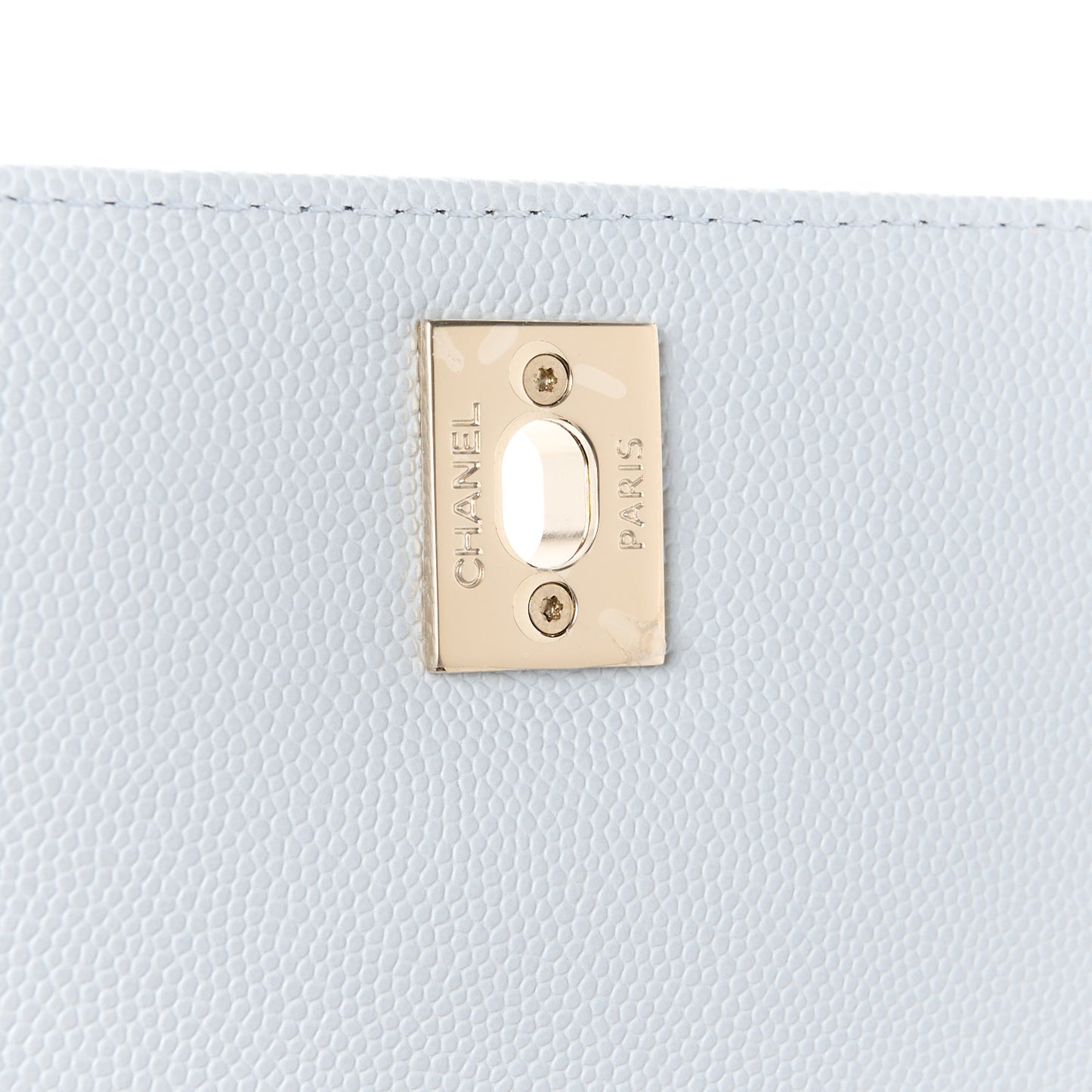 Caviar Quilted Extra Mini Coco Handle Flap Light Blue