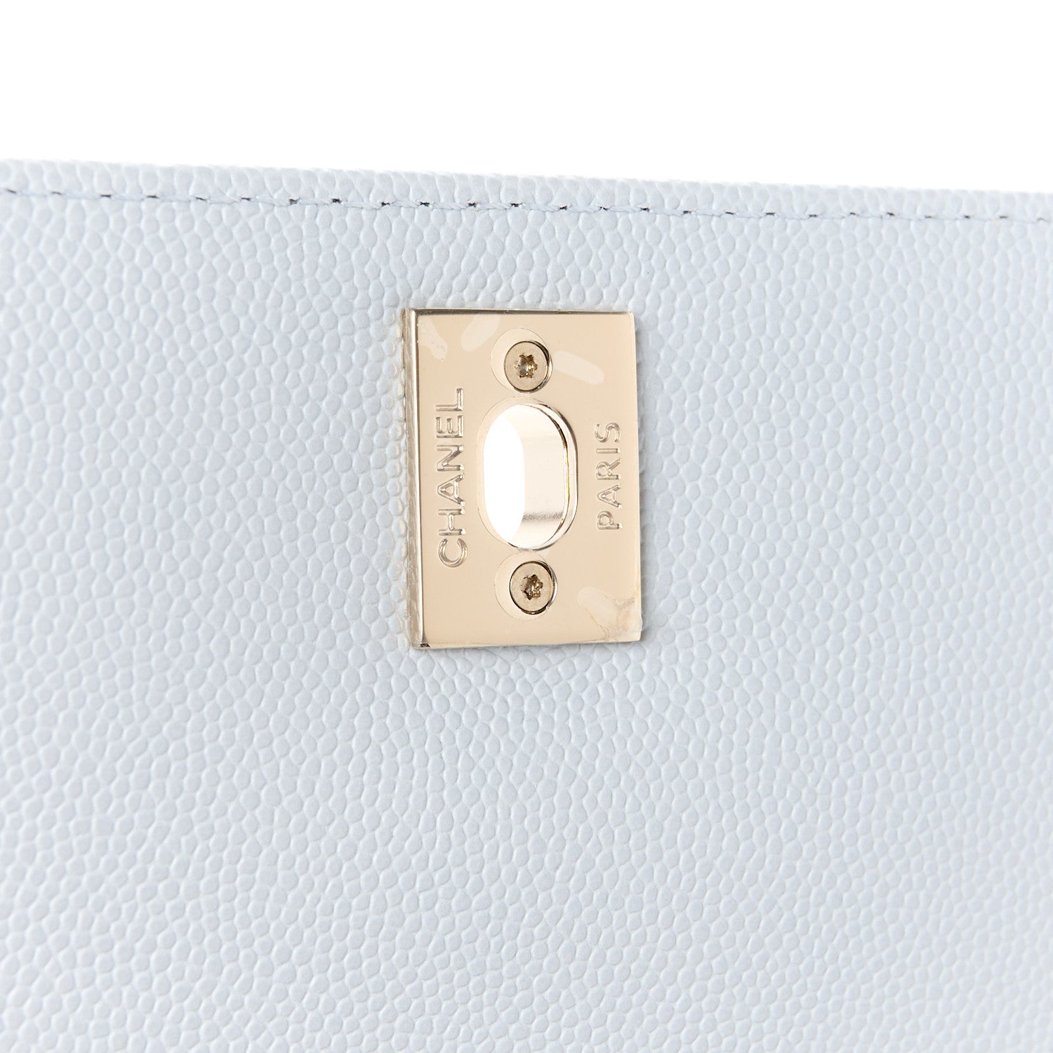 Chanel Caviar Quilted Extra Mini Coco Handle Flap Light Blue 7 of 12