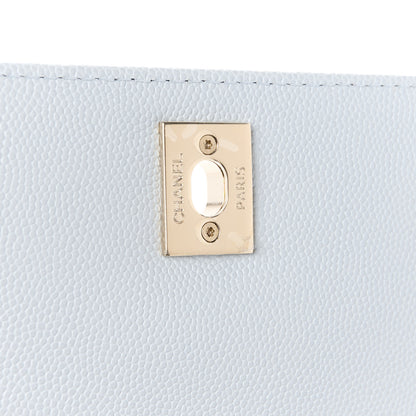 Chanel Caviar Quilted Extra Mini Coco Handle Flap Light Blue 7 of 12