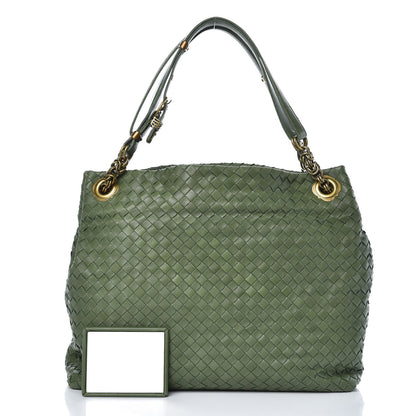 Bottega Veneta Nappa Intrecciato Shoulder Bag Foglia 3 of 13