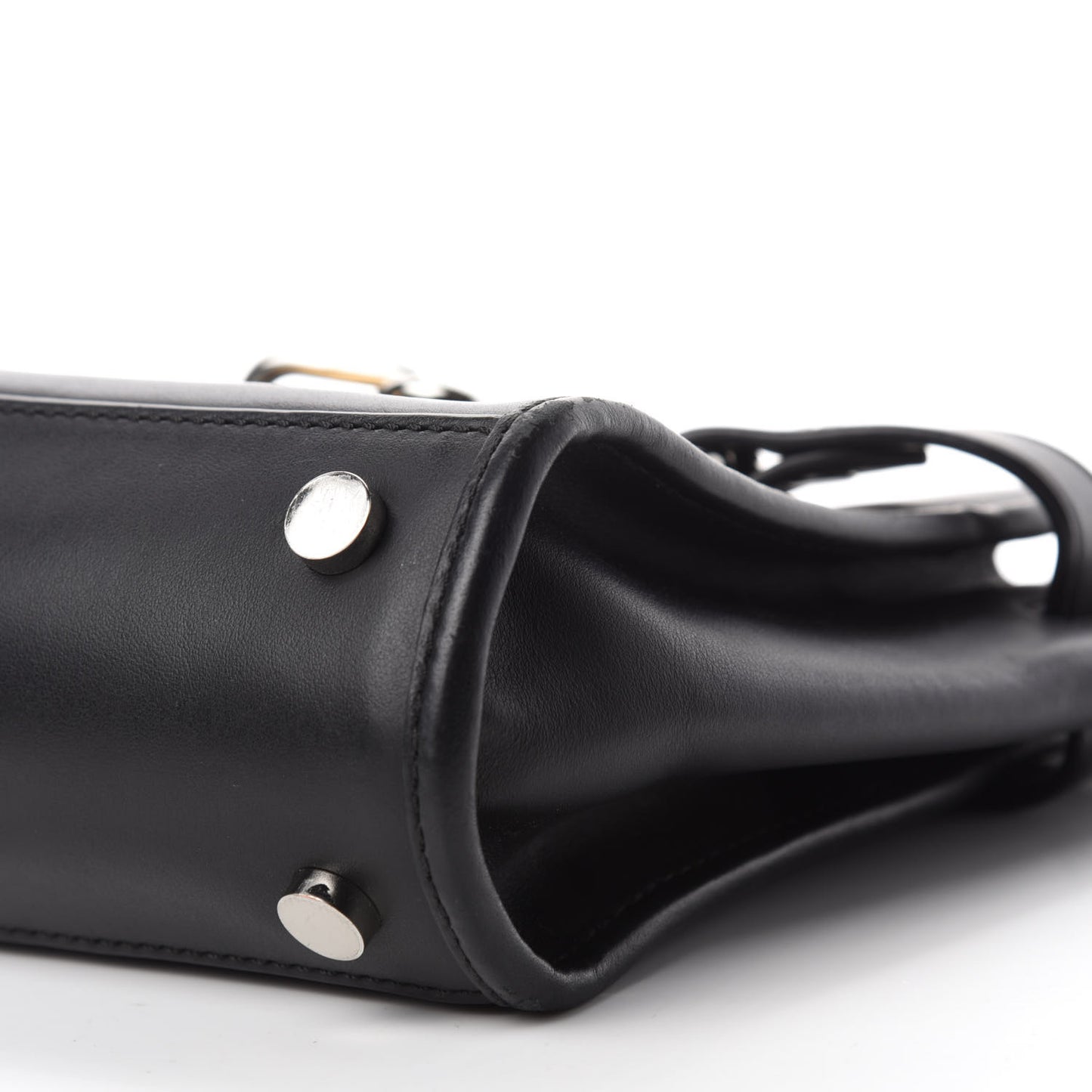 Calfskin Mini Attica Chain Crossbody Black