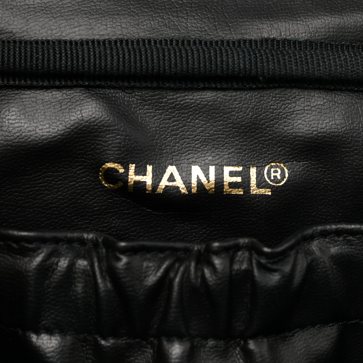 Chanel Lambskin Vanity Cosmetic Case Black 7 of 9