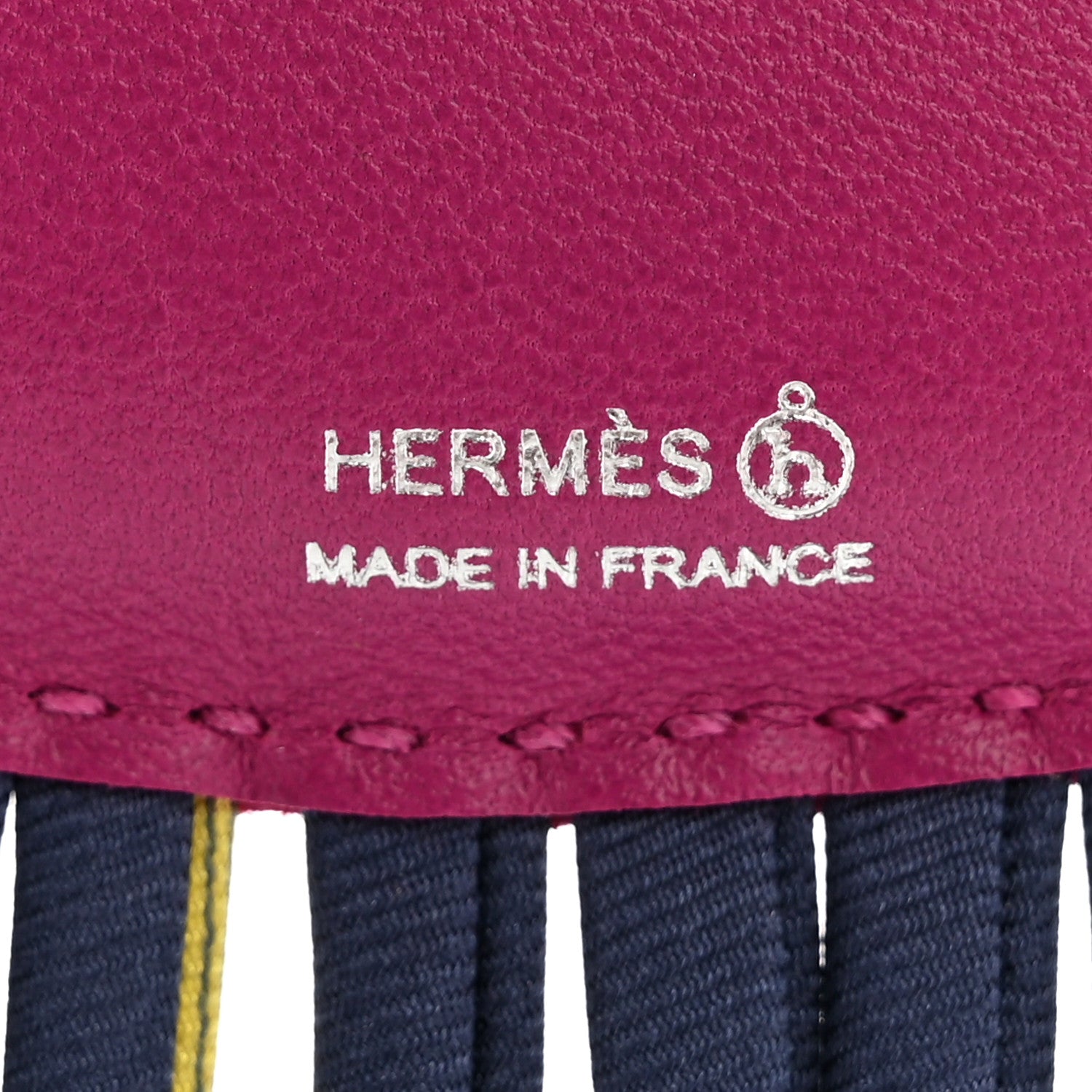Hermes Swift Silk Cord Petit H Cloud Bag Charm 3 of 4