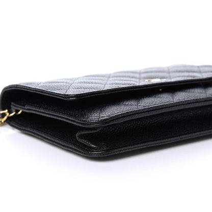 Chanel Caviar Quilted Wallet On Chain WOC Black 6 of 12