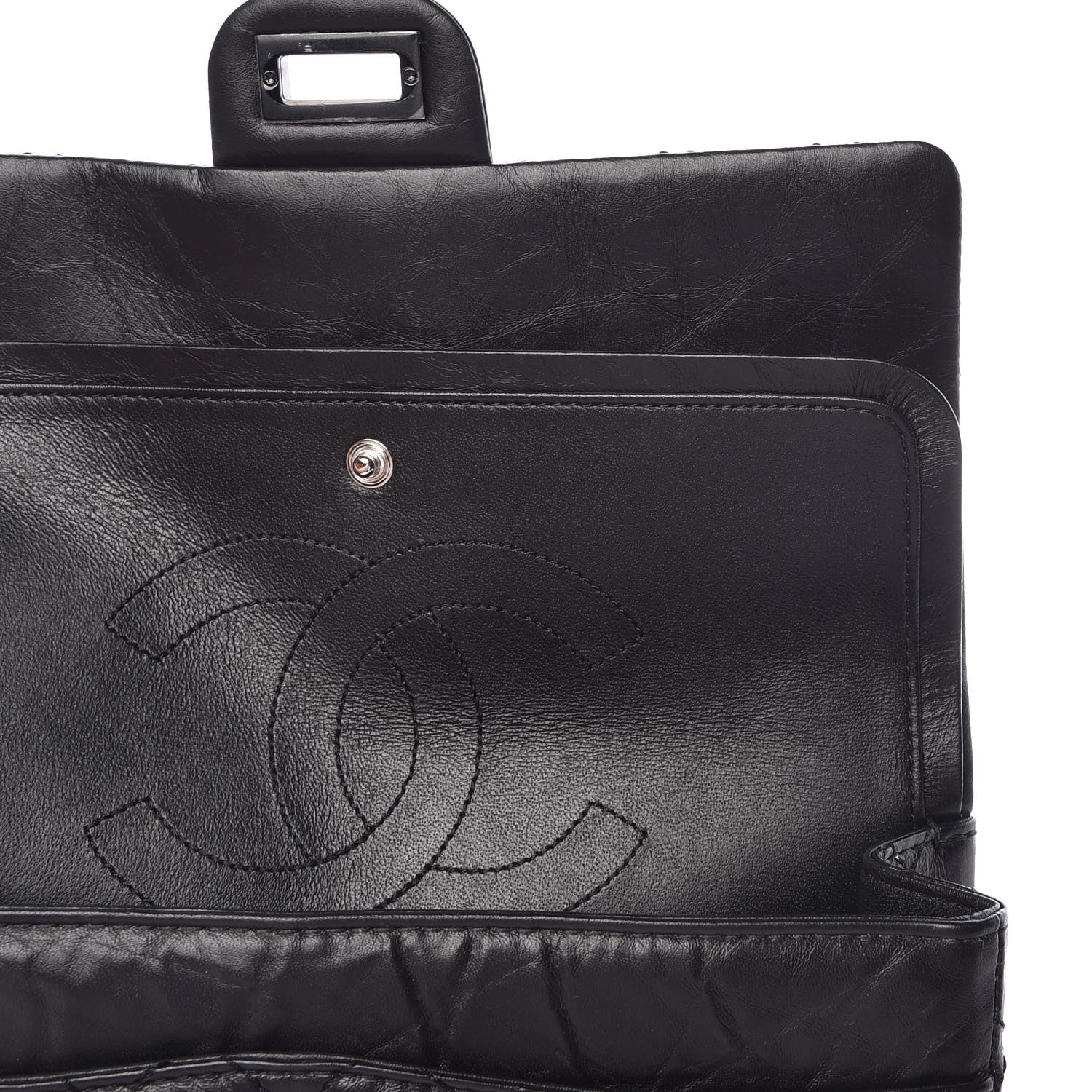 Chanel Aged Calfskin Quilted 2.55 Reissue 225 Flap So Black 13 of 13