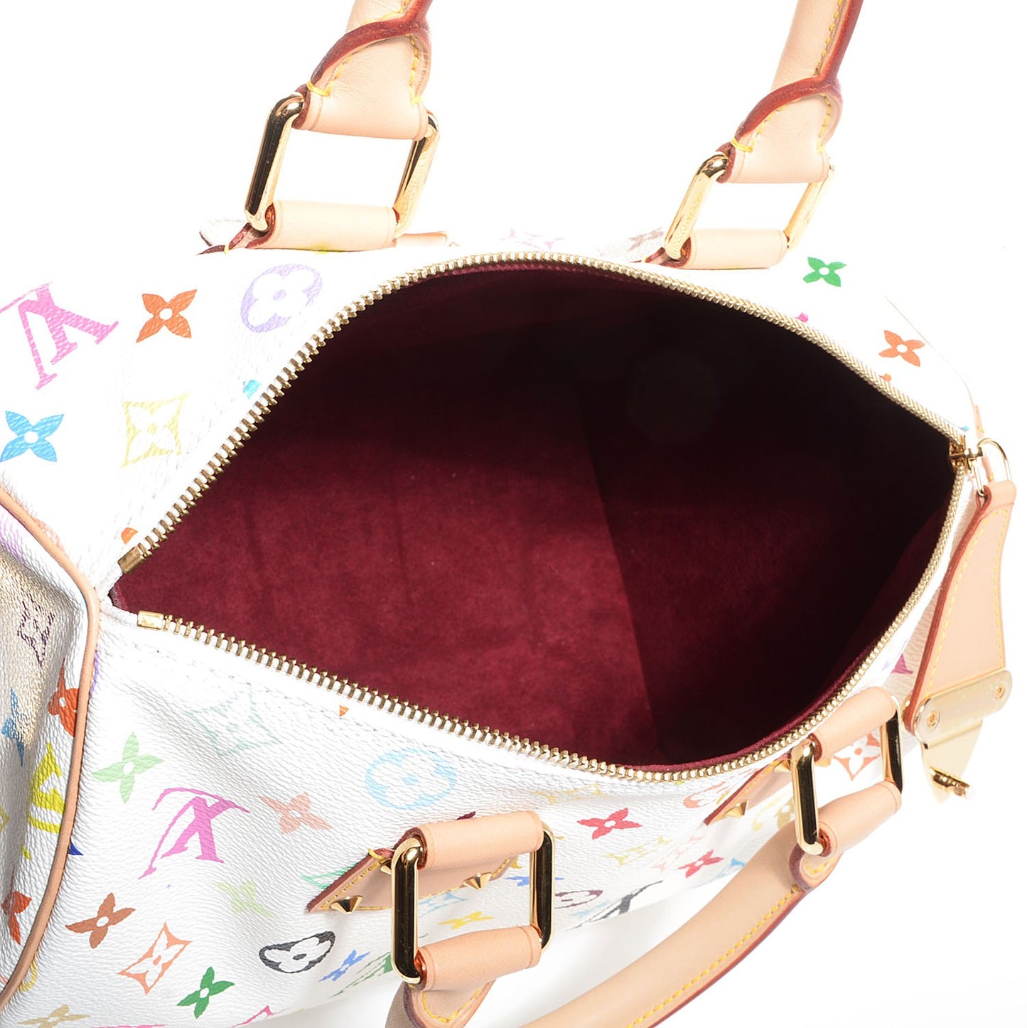 Monogram Multicolor Speedy 30 White
