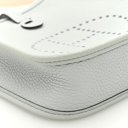 Hermes Taurillon Clemence Amazone Evelyne TPM Bleu Pale Nata 8 of 9