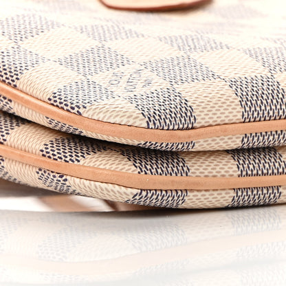 Louis Vuitton Damier Azur Double Zip Pochette 9 of 15