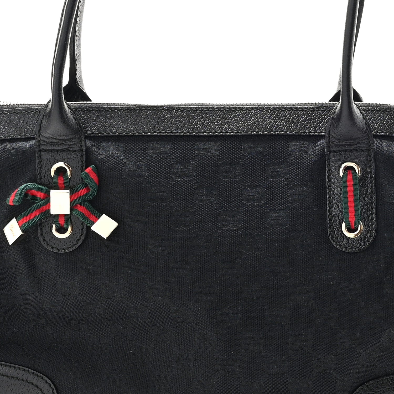 Gucci Monogram Medium Princy Tote Black 8 of 10